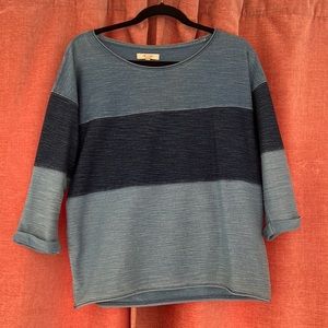 Madewell two tone chambray shirt